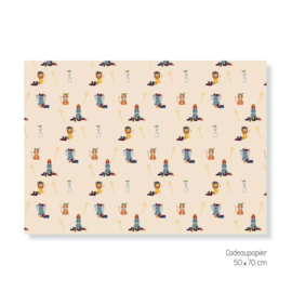Cadeaupapier Sinterklaas leeuw