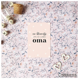 Minikaartje ‘Bloemetje voor oma’