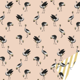 Cadeaupapier Tropische Kraanvogels