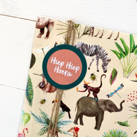 Cadeauzakje maat L - jungledieren (5st)