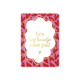 Minikaartje ‘Een lief kaartje voor jou!’