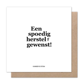 Kaart ‘Een spoedig herstel gewenst’