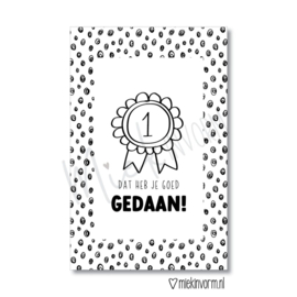 Kaart ‘Dat heb je goed gedaan!’