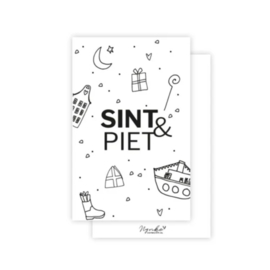 Minikaartje ‘Sint & Piet’