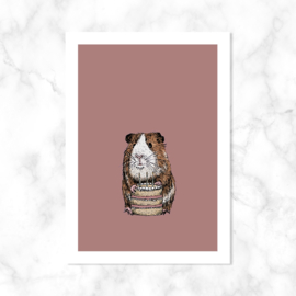 Kaart ‘Cavia met taart’