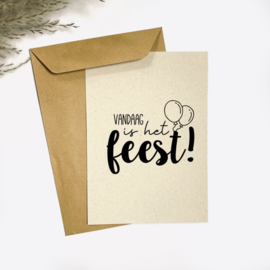 Kaart ‘Vandaag is het feest’