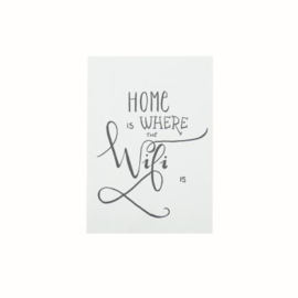 Kaart ‘Home is where the wifi is’