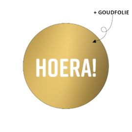 Sticker ‘Hoera!’ (5st)
