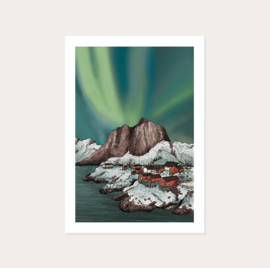 Kaart ‘Lofoten noorderlicht’
