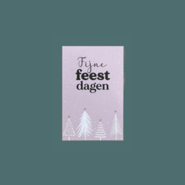 Minkaartje ‘Fijne feestdagen’