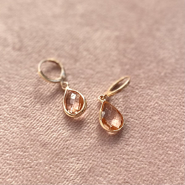 Oorbellen ‘Hangers zalmroze’