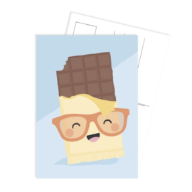 Kaart ‘Blije chocoladereep’