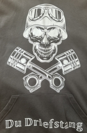 White Skull logo Hoodie - Maat XL