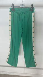 Meisjes broek met sterren - Groen