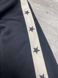 Meisjes broek met sterren - Zwart