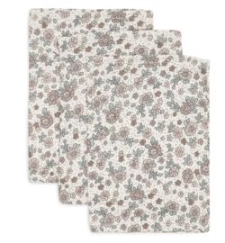 Washandje Retro Flowers - 3-pack - Jollein
