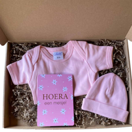 Brievenbus Kraamcadeau Roze – Hoera, een Meisje!