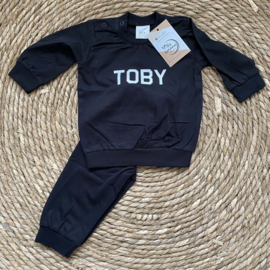 Baby pyjama maat 56 t/m 86 - Met eigen naam