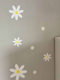 Daisy bloem - Stickers van Vinyl - 22 stuks