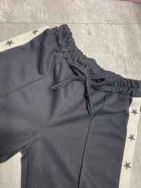 Meisjes broek met sterren - Zwart