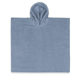 Badponcho met naam  - Grijs/Blauw