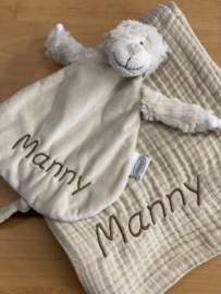 Knuffeldoekje Slingeraap - Cream