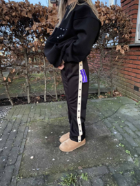 Meisjes broek met sterren - Zwart