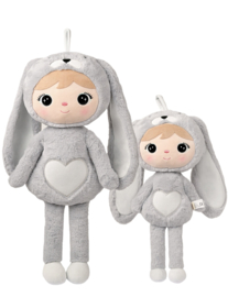 Bunny knuffel metoodolls (met naam) -  Zilver grijs 50cm