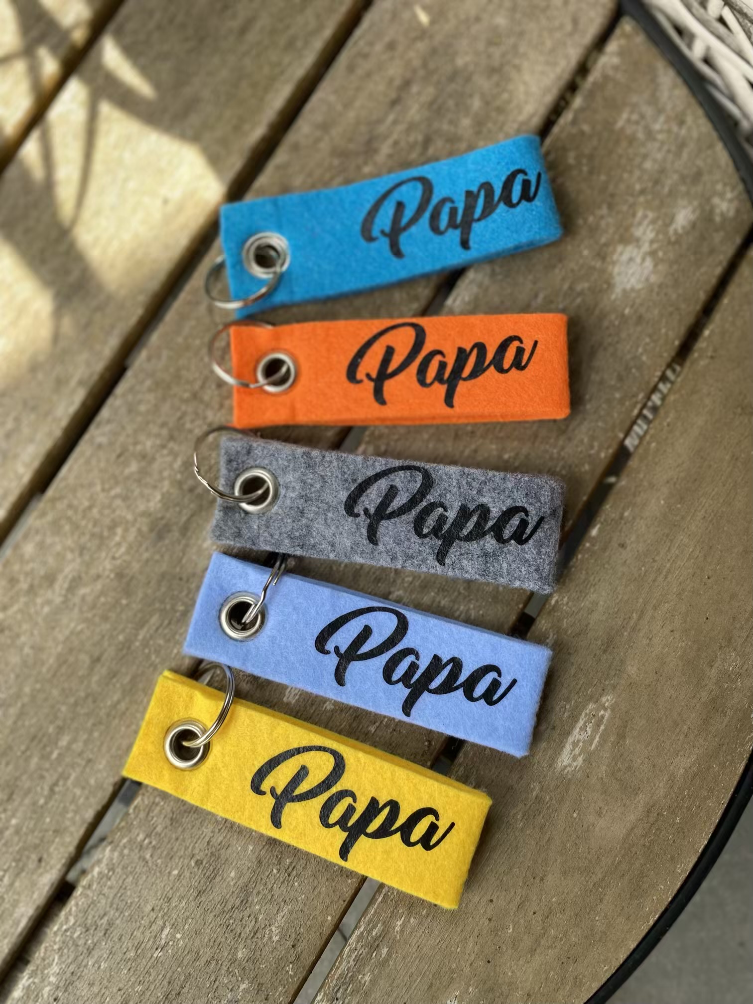 Vilten sleutelhanger  voor Papa