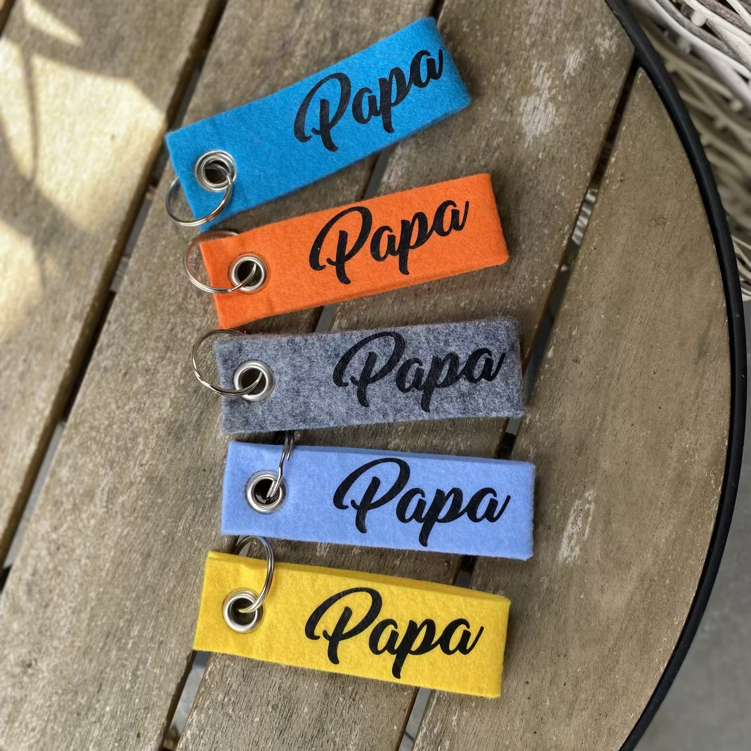 Vilten sleutelhanger  voor Papa