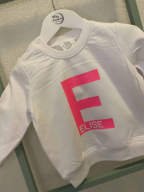 Sweater  -  Naam in voorletter