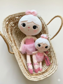 Metoodoll Ballet knuffel pop (met naam) - 50cm