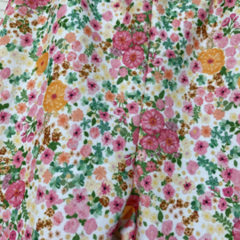 Flared broek - bloemenprint roze - 14 jaar