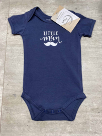 Rompertje maat 50/56 Donkerblauw - Little man