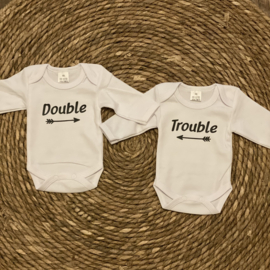 Double Trouble set van 2 rompertjes