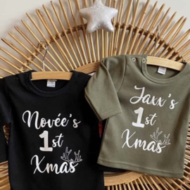 Eertse kerst shirtje met naam - 1st Xmas