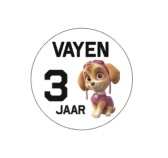 Paw Patrol Skye stickers met naam - 24 stuks