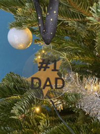 Kerstbal van plexiglas - #1 DAD