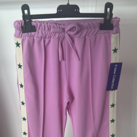 Meisjes broek met sterren - Lila