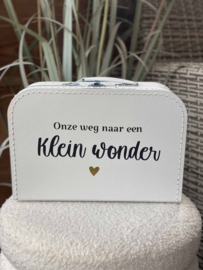 Onze weg naar een Klein wonder - Koffertje voor spulletjes van IVF of ICSI traject