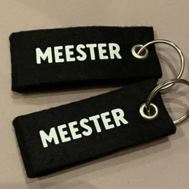 Meester Sleutelhanger - Zwart