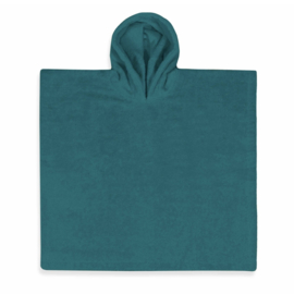 Badponcho met naam  - Lake green