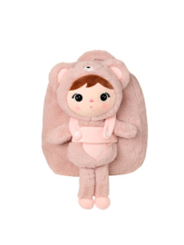 Metoo rugzak Bear (met naam) - Roze