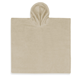 Badponcho met naam - Cream