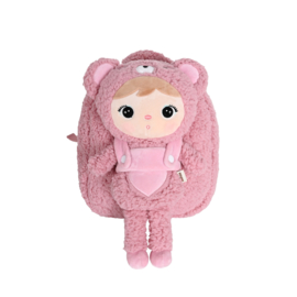 Metoo rugzak teddy bear (met naam) - Roze