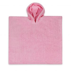 Badponcho met eigen naam - Roze