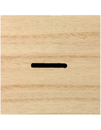 Houten spaarpot met Geboortekaartje