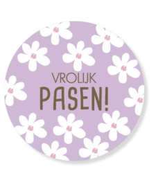 Vrolijk Pasen Raamsticker - madeliefjes 45 cm