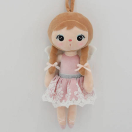 Metoo doll Boho girl -   Roze/wit 30 cm