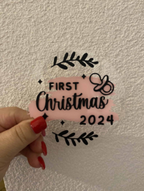 Mijlpaal schijf  - My first Christmas